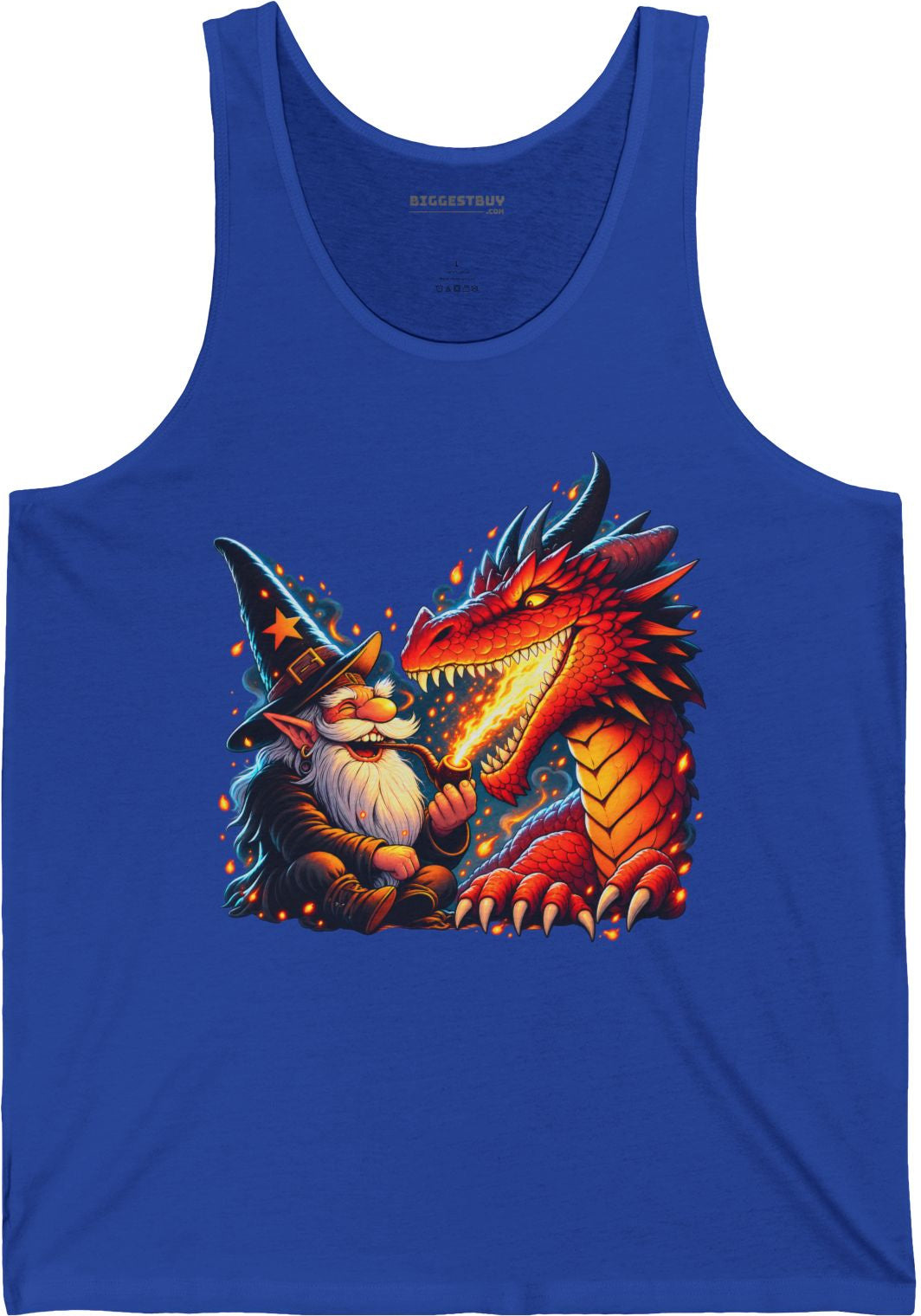 Wizards And - Jersey Tank Top in True Royal, front view