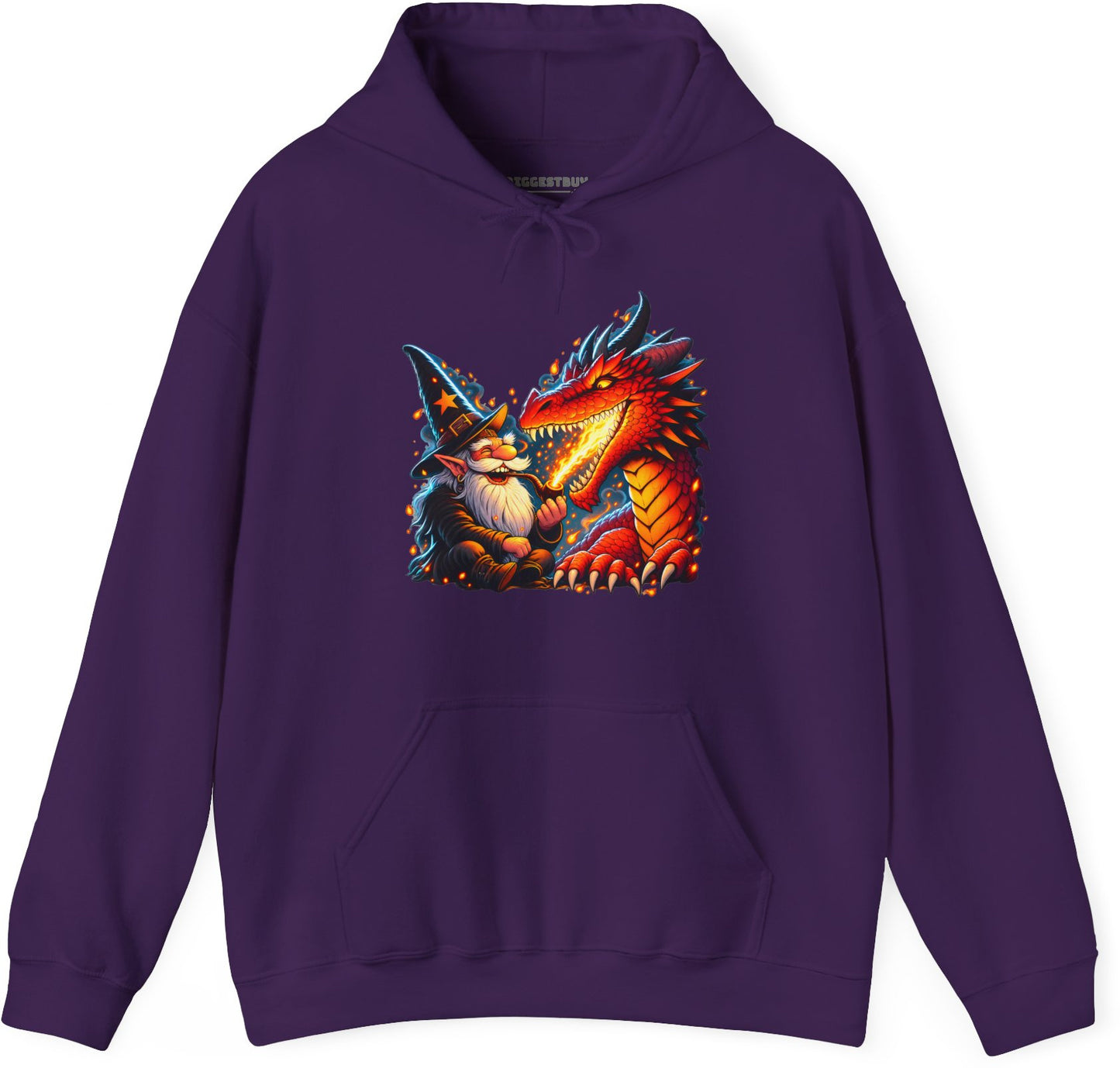 Wizards And - Pullover Hoodie in Purple, front view