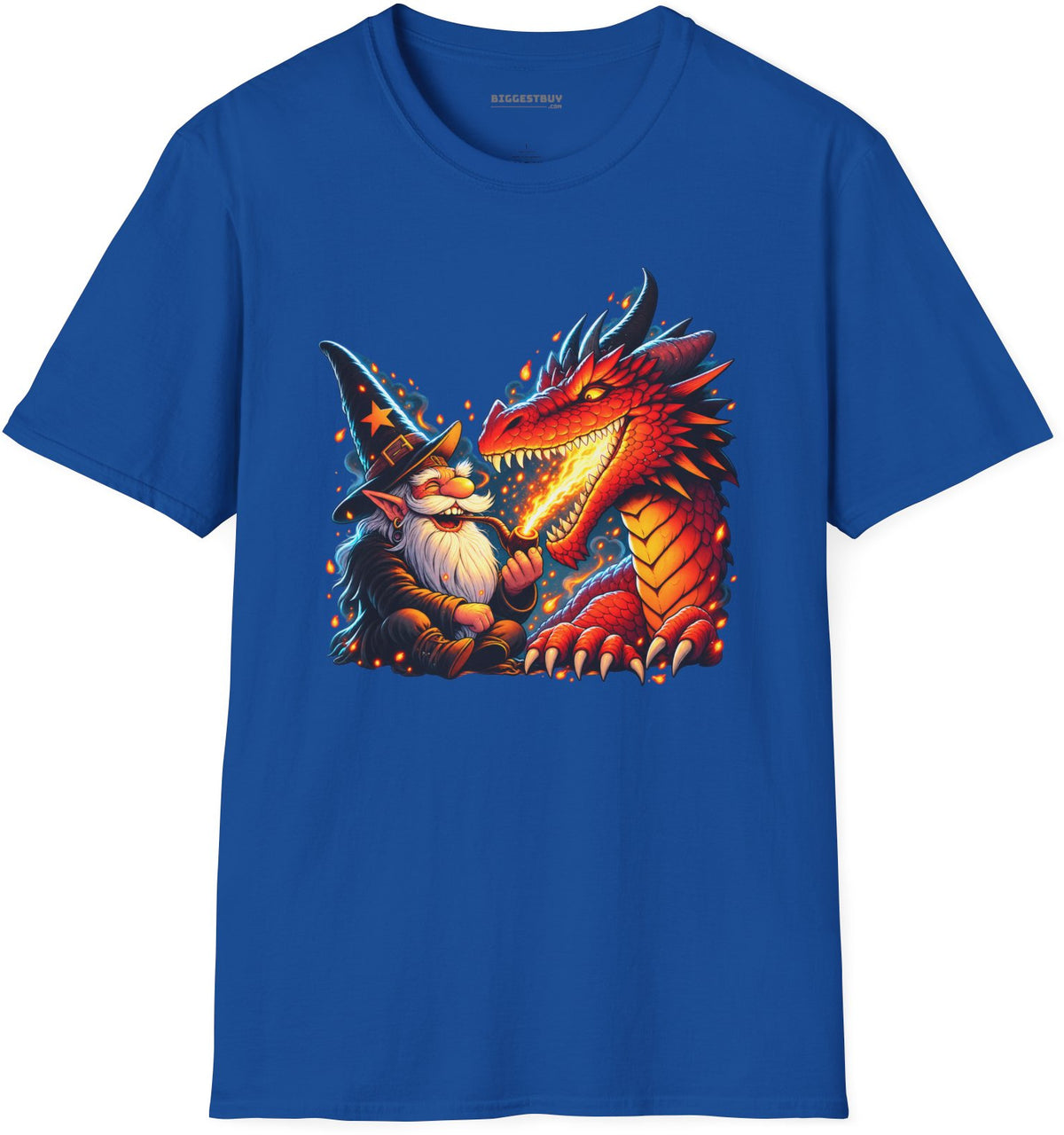 Wizards And - Softstyle T-Shirt in Royal, front view